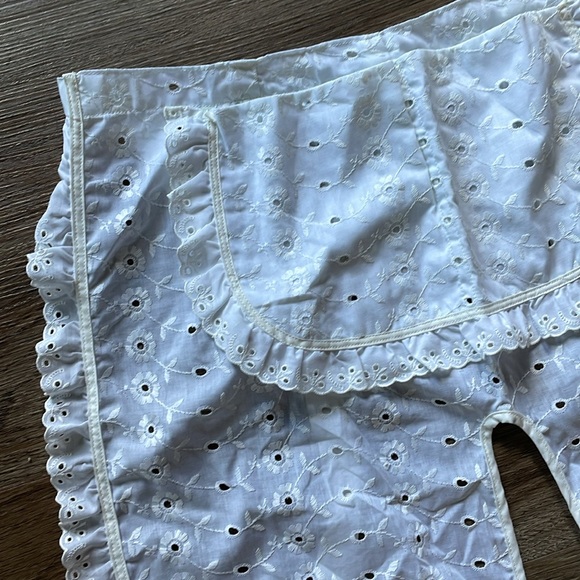 Vintage Eyelet Lace Apron Pants - Picture 6 of 11